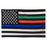 Thin Blue, Red and Green Line Flag - Hero Custom Designs