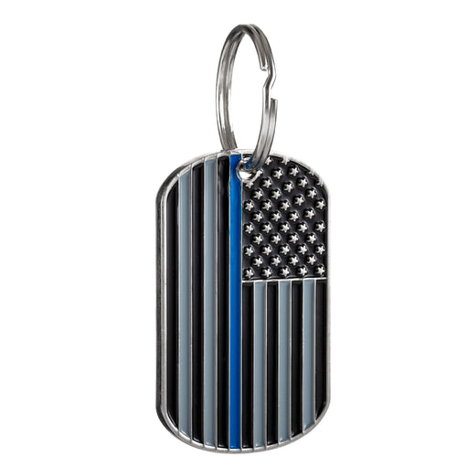 Thin Blue Line Flag Keychain - Hero Custom Designs